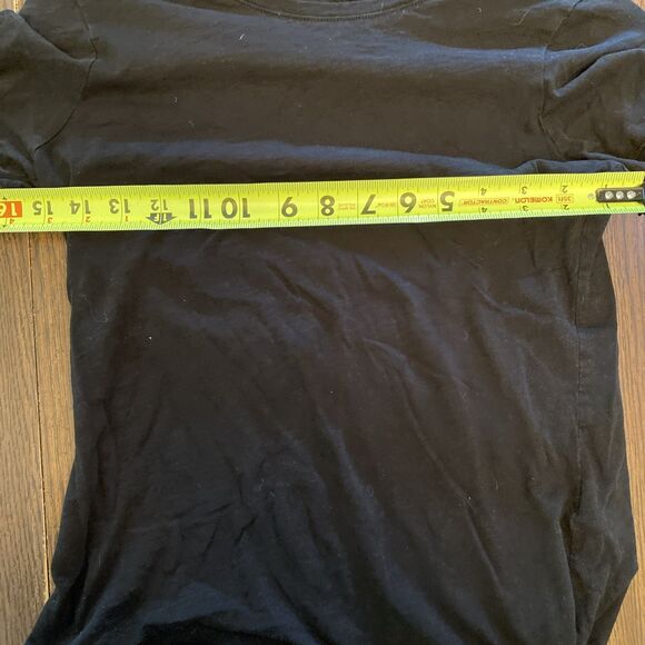 Rachel Roy Women’s Small Black Top Blouse Round Neck Stretch Lightweight - Picture 8 of 9